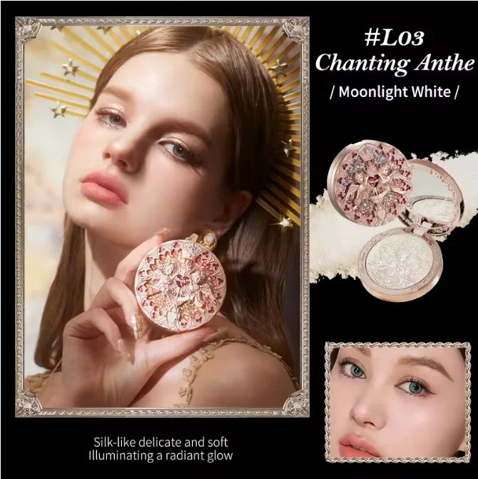 Makeup Set All In Flower Knows Little Angel Highlighter Powder Blush Strawberry Rococo Lip Gloss Perfume Kit