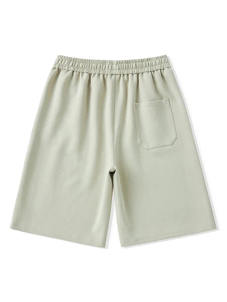 Men's Shorts Summer Clothes Fashion Letter Printed Casual Sweatpants Solid Color Loose Cotton Short Pants Male Straight Shorts