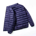 Autumn and Winter Fashion Ultra Light Duck Down Hooded Down Jacket Men's White Duck Down Feather Warm Coat Men's Street Clothing