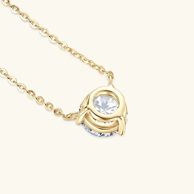 1CT 1.5CT 2CT Moissanite Pendant Necklace s925 Sterling Silver Certified Solitaire Drop Necklaces For Women Jewelry Gift