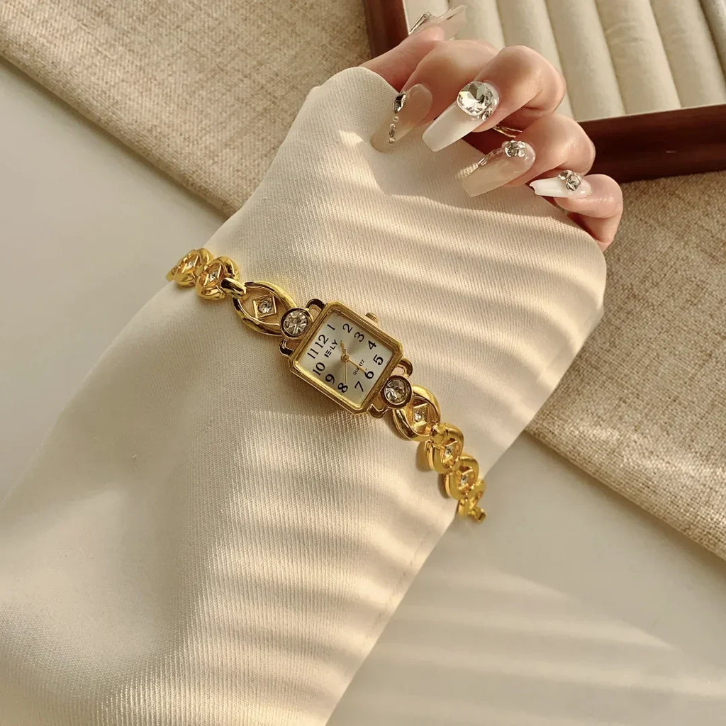 Women Watches Top Brand Luxury Wristwatches Ladies Fashion Gold  Bracelet Watch Female Elegant Clock Women montre femme