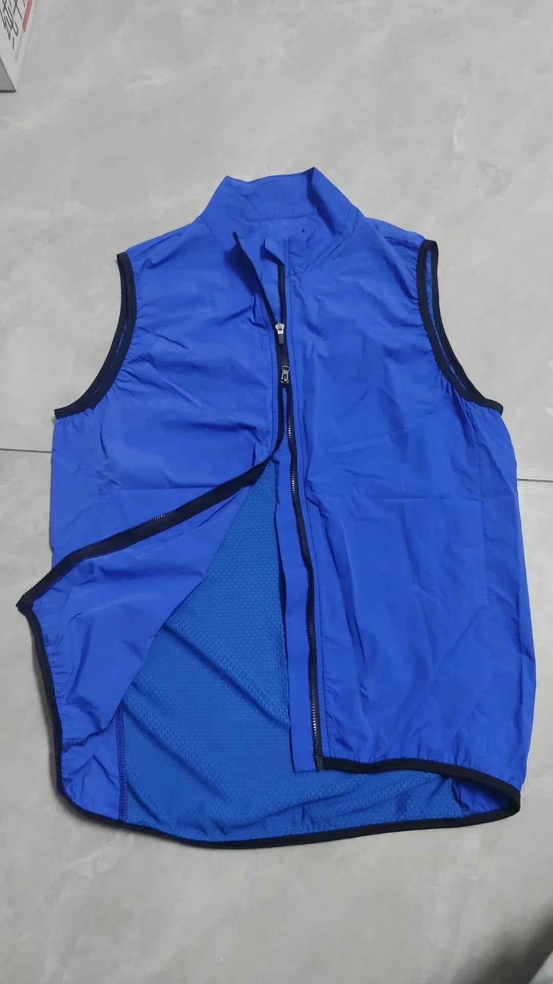 New Men's Cycling Vest Windproof Waterproof Cycling Coat Sleeveless Bicycle Bike Vest Cycling Clothing Ultra-light and