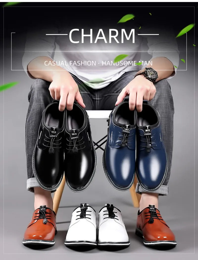 Oxfords Leather Shoes Men Luxury Big Size 50 51 52 53 Men Dress Shoes Business Party Wedding Office Work Shoe 2026 Men Loafers