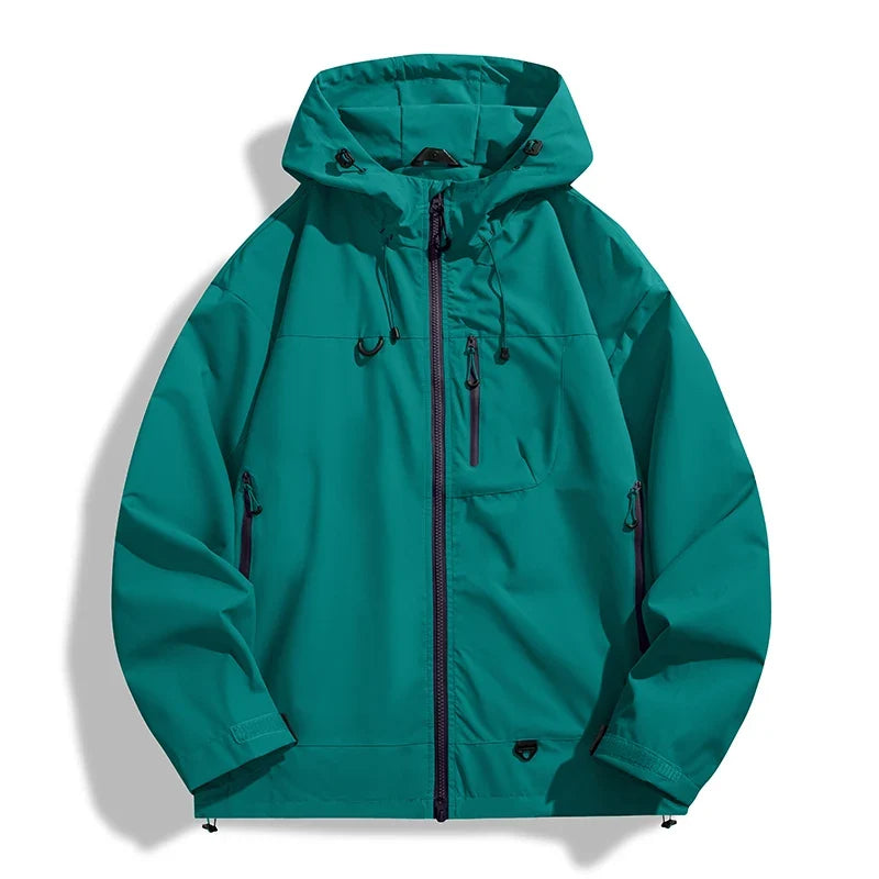 Men Women Waterproof Hiking Jacket Trekking Camping Mountaineering Windbreaker Unisex Outdoor Sport Windproof Rain Coat