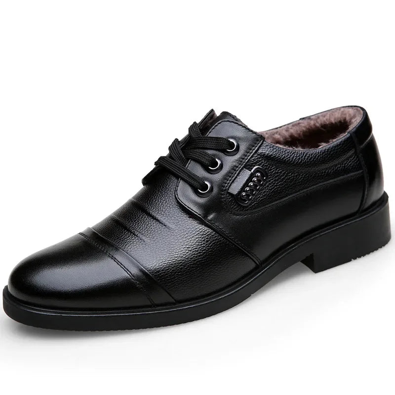Men's Casual Leather Shoes – Breathable Slip-On Footwear for Adults EU Sizes 40–48