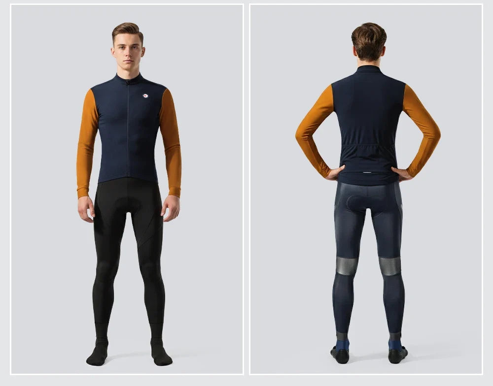 Men Cycling Jacket Winter Thermal Fleece Windbreaker UPF 50+ Sun Protection MTB Bicycle Clothing Bike Coat Riding Windproof