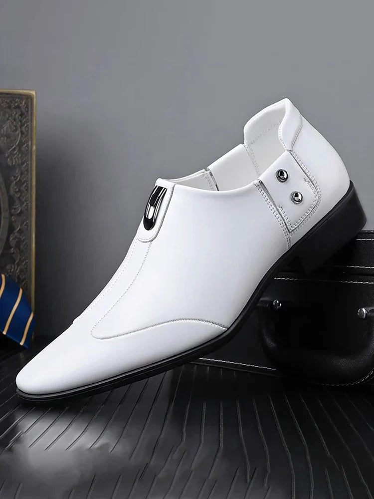 Summer Men's Breathable Mesh Casual Fashion Black/White Leather Board Shoes Comfortable Insole Suitable for Business Occasions