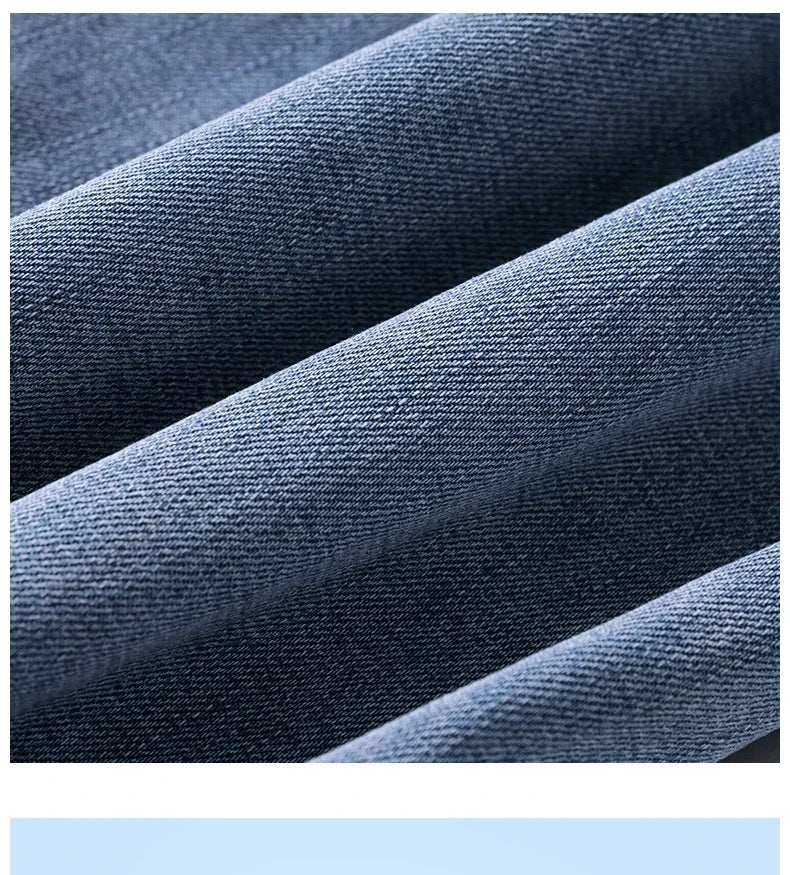 Business Jeans Men's Spring Thin Casual Straight Fashion Loose Brand Pants Comfortable Male Denim Trousers Versatile
