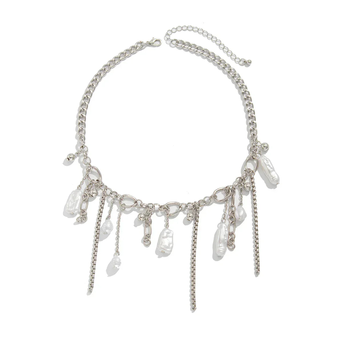 Ingemark Vintage Love Heart Corss Tassel Pendant Choker Necklace for Women Creative Clavicle Chain Wed Bridal Neck Jewelry Gift