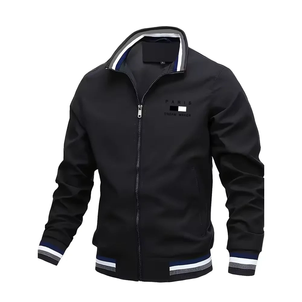 Spring Autumn Men's Jackets Oversized Stand Collar Zipper Outdoor Coat Tops Baseball Bomber Varsity Jackets Man Designer Clothes