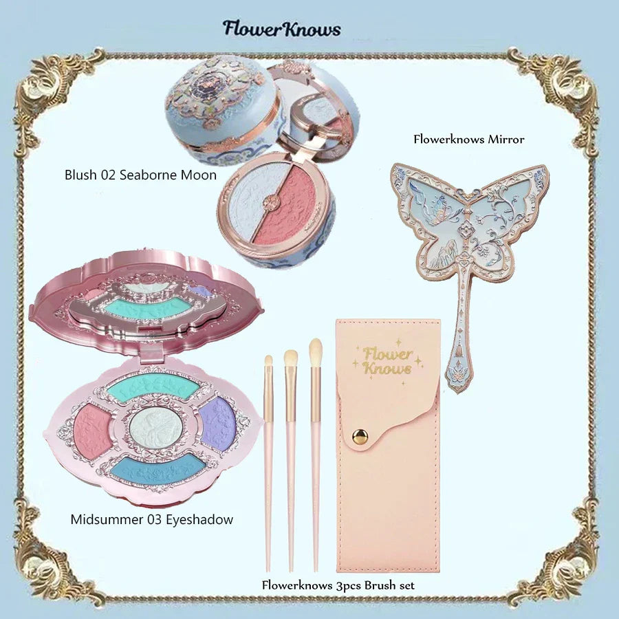 Makeup Set Box Full Swan Bear Garden Collection Embossed Blush Shine Lipstick Kit Foundation  All in Maquiagem Kit