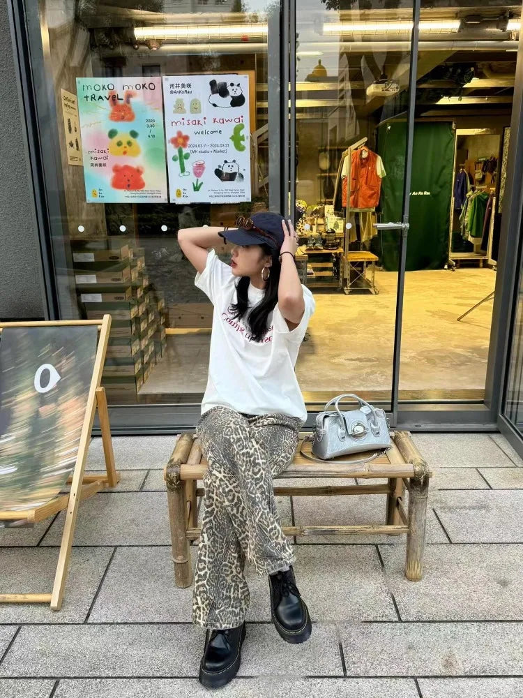 High Waisted Y2k Retro Fashion Streetwear Denim Pants