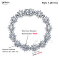D Color VVS1 Moissanite Bracelet For Women 925 Sterling Silver Diamond Sunflower Bangle Wedding Bridal Luxury Hand Jewelry