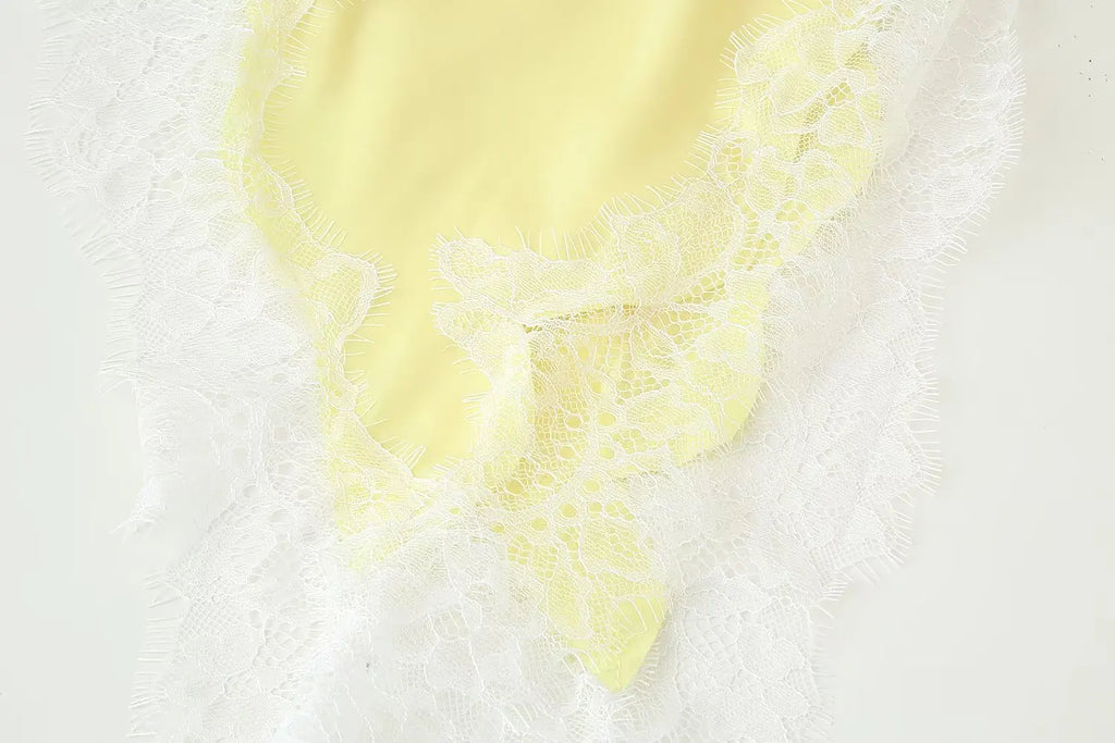 Sexy Beach Holiday Lace Party Women Dress V Neck Cami Backless Midi Dress Fashion 2026 Y2K Girl Evening Club SummerDress