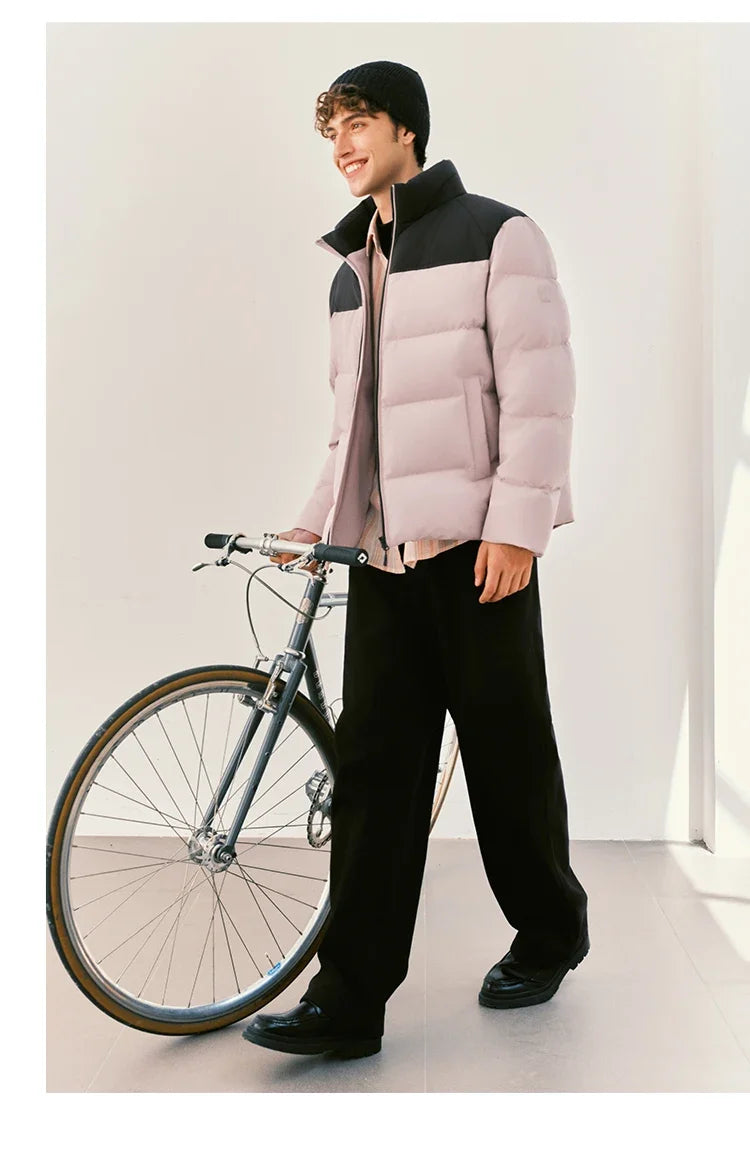 Unisex Puffer High Loft Down Stand Collar Warm Fit Waterproof Windproof Stain Resistant 2026 Couple Style Outerwear