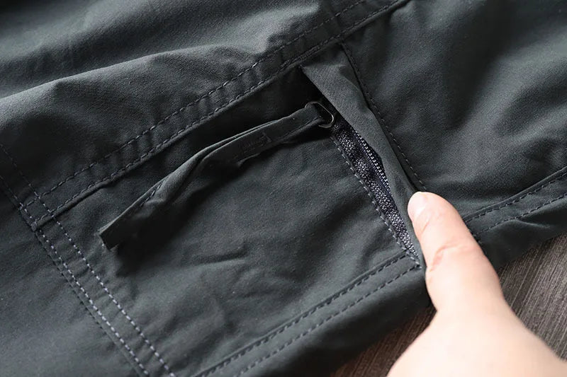 Quick-drying Hiking Pants 2026 Spring Summer Mountain Camp Outdoor Casual Cargo Pants Mens Waterproof Loose Breathable Trousers
