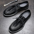 New Genuine Leather Men's Shoes Retro Soft Cowhide Men's Shoes British Business Casual Dress Lacing Soft Sole Leather Shoes
