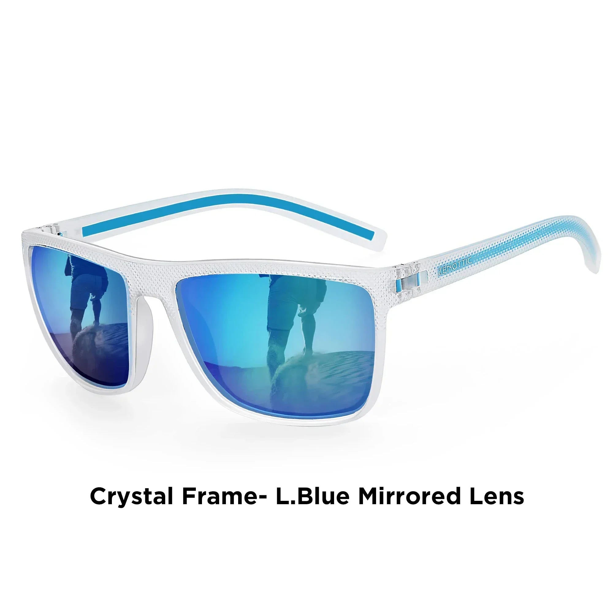 Polarized Sunglasses for Men Lightweight TR90 Frame UV400 Protection Square Sun Glasses