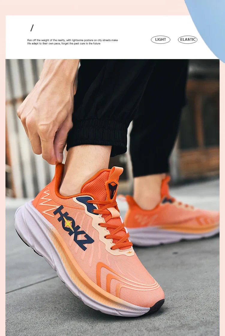 Carbon Plate Air Cushion Running Shoes for Men Soft Chunky Sneakers Women Daily Commuting Shoes Outdoor Casual Walking Shoes
