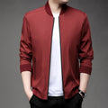 Men's High-Quality Fashion Spring Baseball Collar Business Casual Jacket Handsome Youth Coat Dad Jacket M-5XL