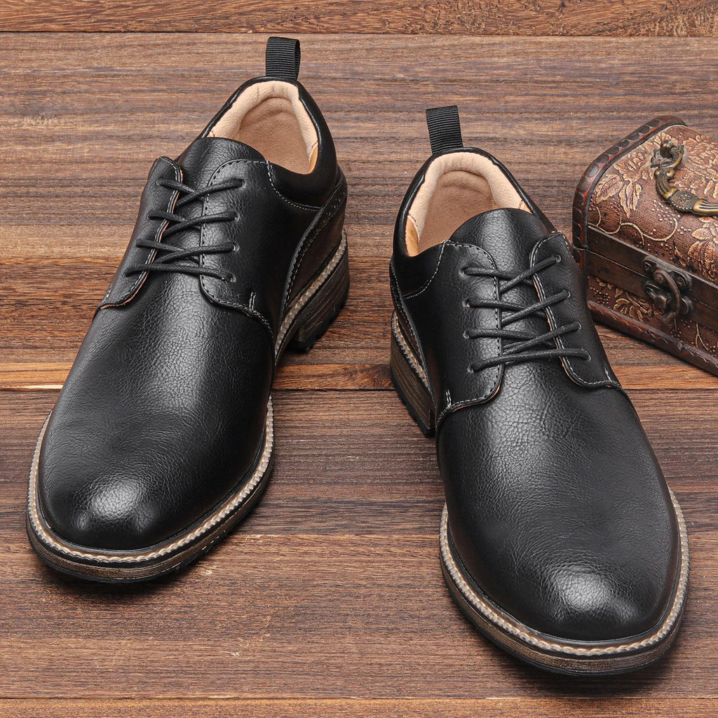 40-46 Size Men's Casual Leather Shoes Comfortable Fashion Brand 2025 Trendy Footwear