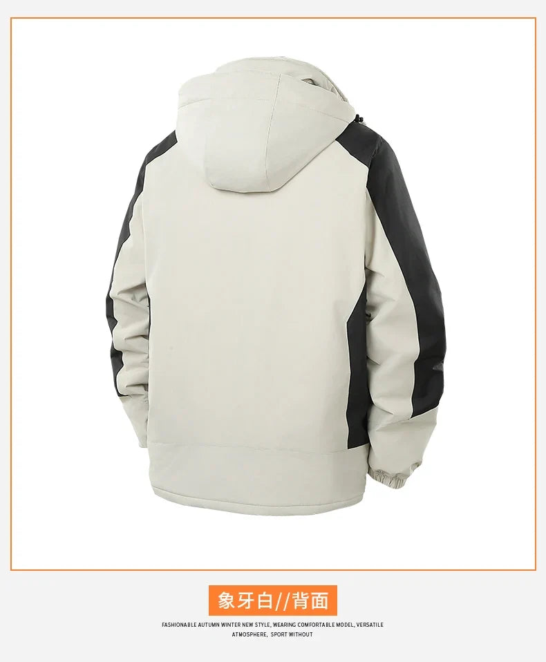 Large Size 8XL Winter Jacket Men Hooded Jumper Windbreaker Male Waterproof Windproof Warm Fleece Big Plus Thermal Outdoor Coat