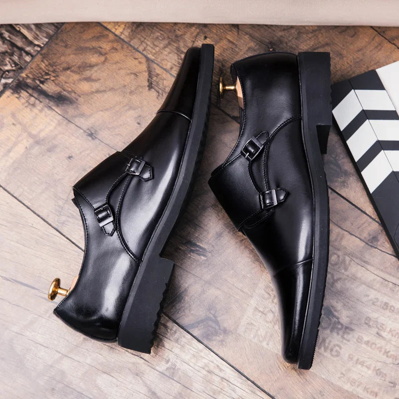 Men Oxfords Shoes Genuine Leather Luxury Men Dress Shoes Lace Up British Business Casual Shoes Men Wedding Shoes Chaussure Homme