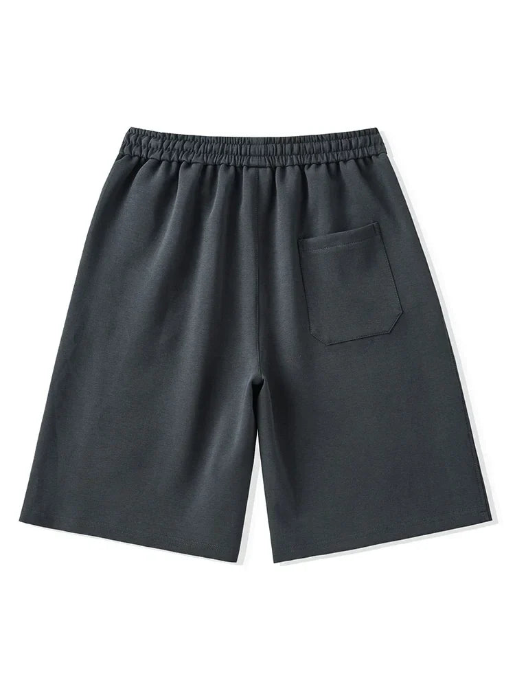 Men's Shorts Summer Clothes Fashion Letter Printed Casual Sweatpants Solid Color Loose Cotton Short Pants Male Straight Shorts