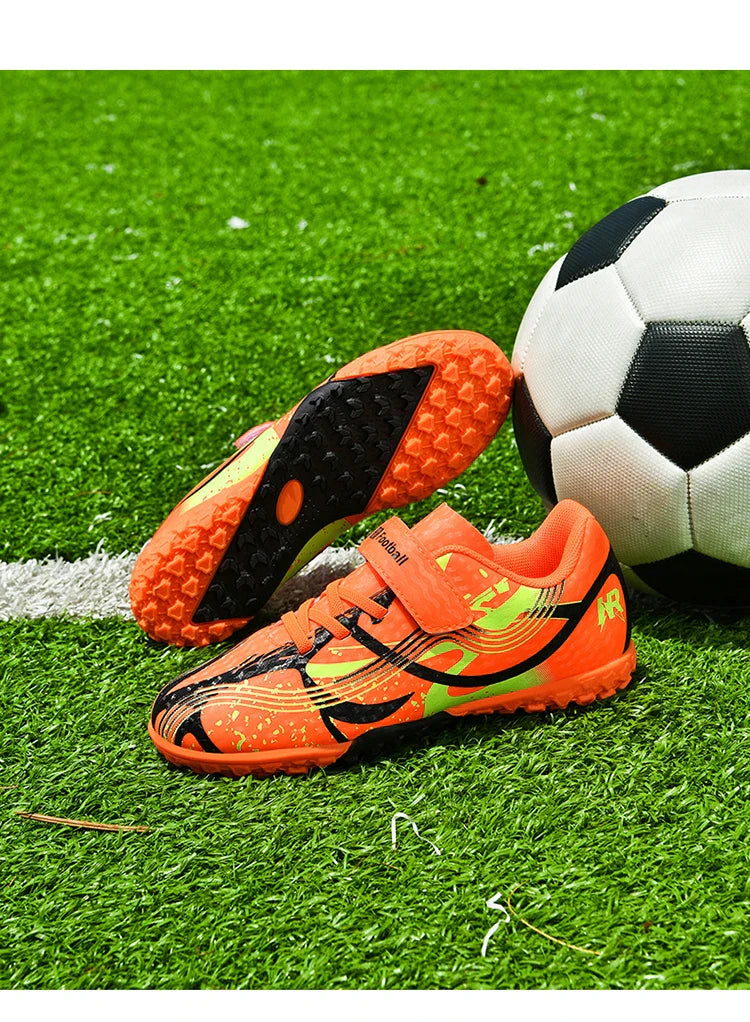 New Men Kids Professional Soccer Shoes Grass Boys Ultralight Football Boots Match Training Shoes Cleats Non-Slip Drop Shipping