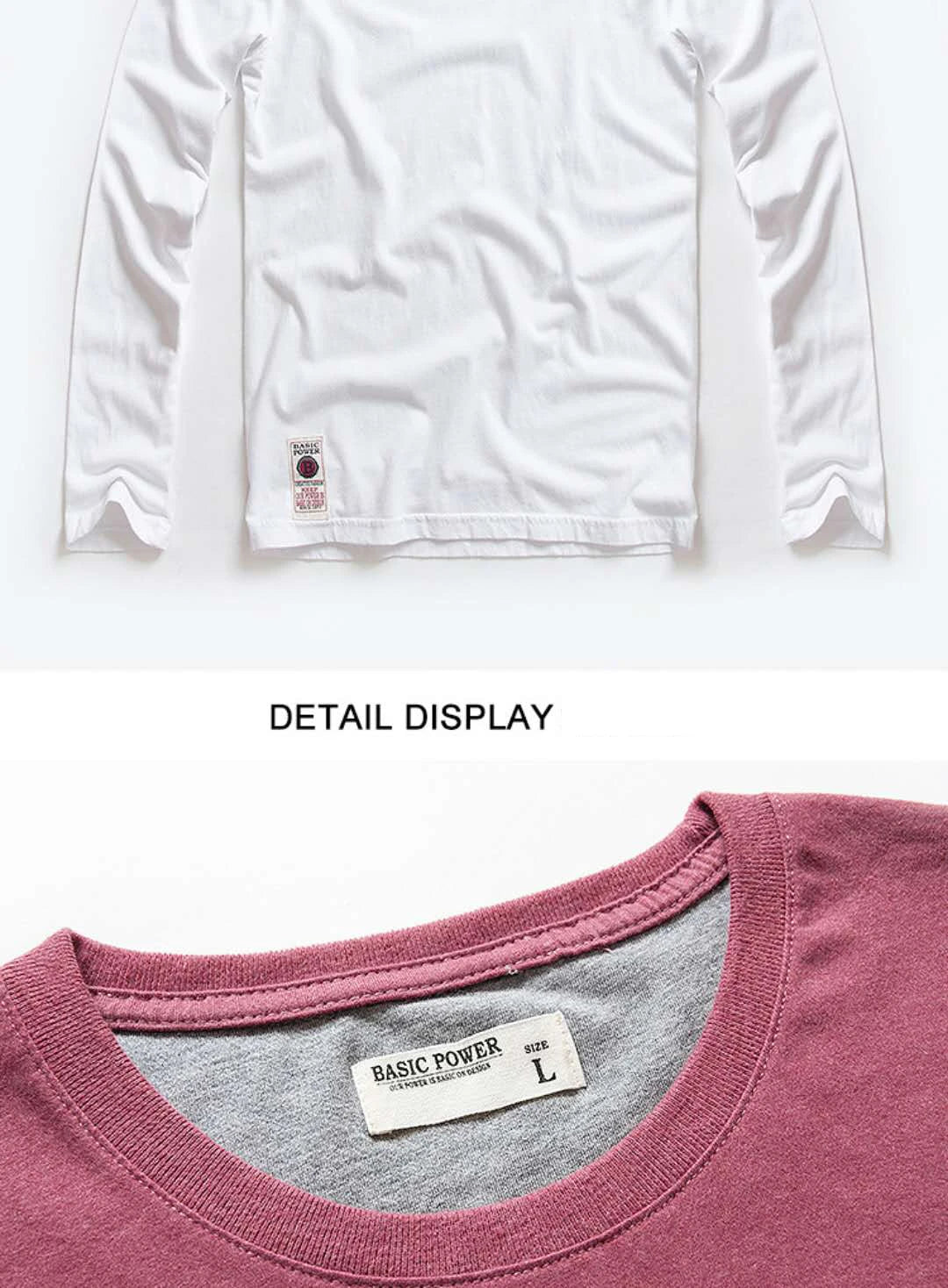 Men's T-Shirts Spring Long Sleeve T-Shirt Men's Clothing Y2k T-Shirt Washing Sweatshirt Shirts Casual O-Neck Streetwear Tee Tops