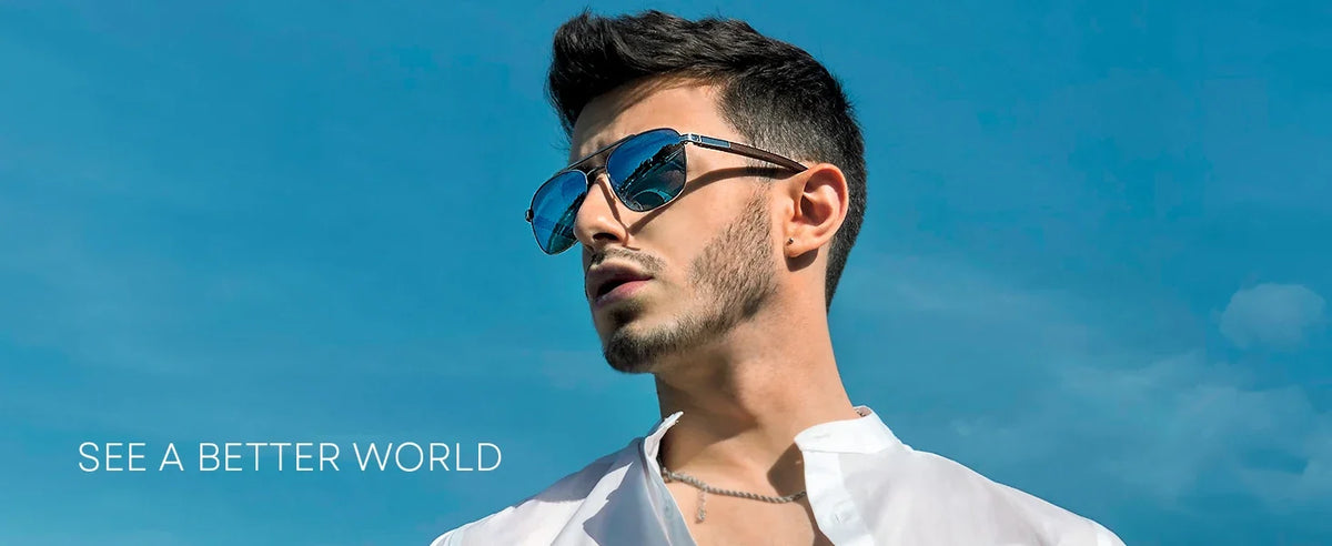 2026 Trend Wood Polarized Sunglasses for Men UV Protection Fishing Driving Golf Pilot Shade Sun Glasses