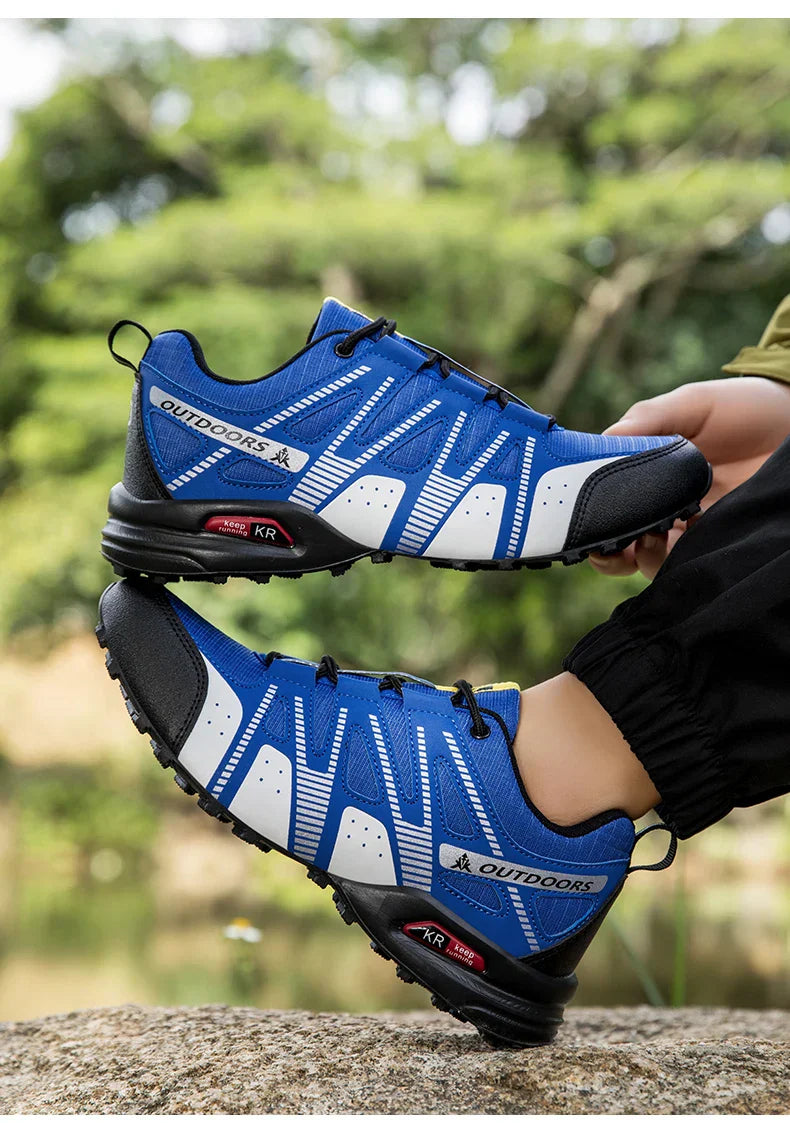 Men Women Hiking Shoes Waterproof Outdoor Trainers Lace-up Climbing Trekking Sneakers Mountain Walking Hunting Tactical Sneakers