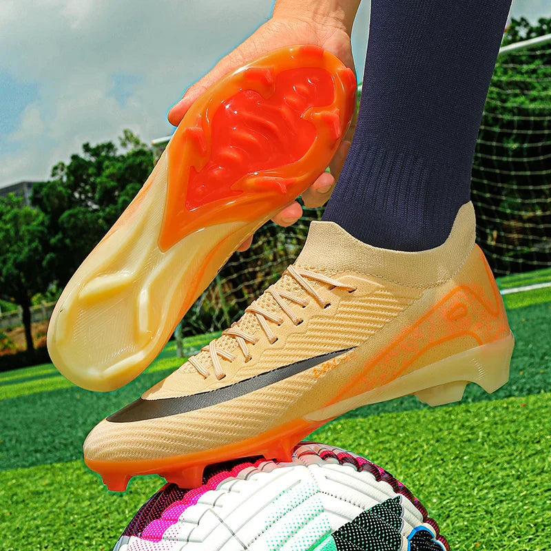 New Men's Football Boots Training FG Top Quality Non-Slip Soccer Shoes Cleats Sneakers Wholesale Drop Shipping Unisex Adult