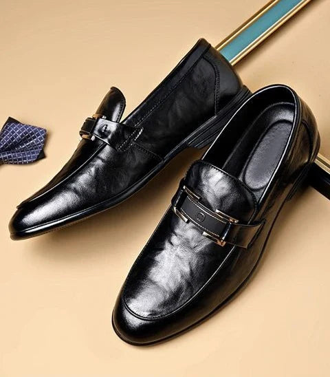 British Style Business Men's Formal Shoes Brown Slip-on Cheap Liquidation Elegant and Classic Leather Casual 39 Social Shoe Male