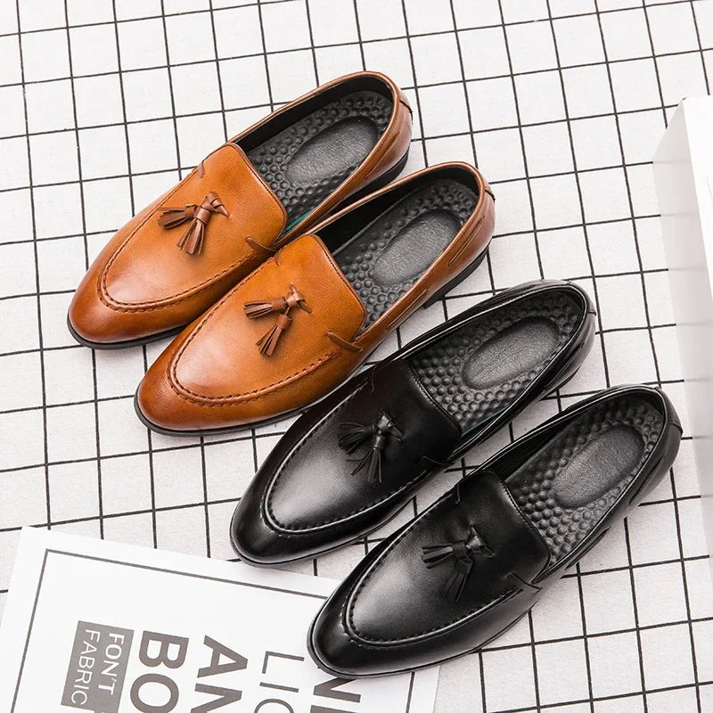 Men's Tassel Loafers Dress Shoes Business Leisure Driving Shoes Summer Outdoor Classic Fashion Famous Brand Luxury