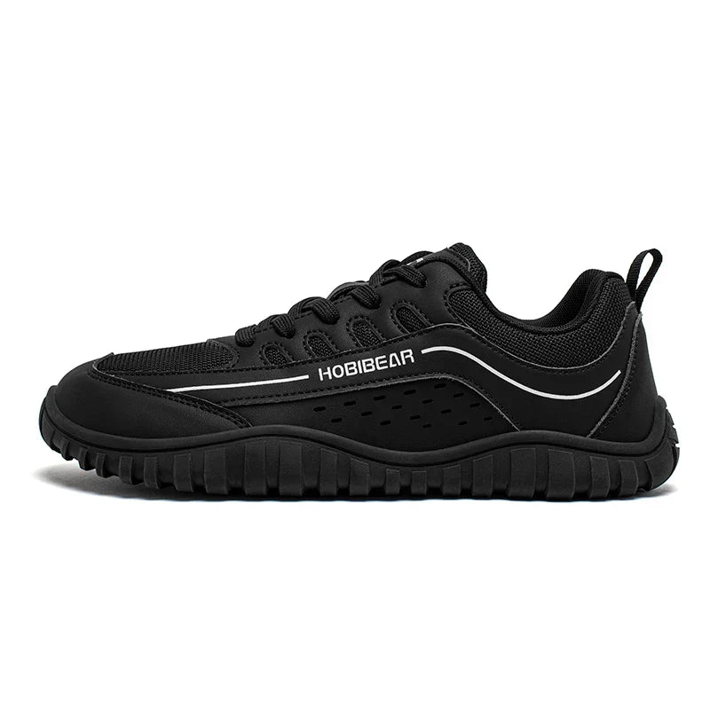 Unisex Wide Toe Sneakers Outdoor Travel Breathable Shoes Comfortable Lace Up Walking Sneakers