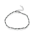Black and Red Rope Bracelet with 925 Sterling Silver Beads Chain Bracelets for Women 2020 New Year Gift Friendship SCB173