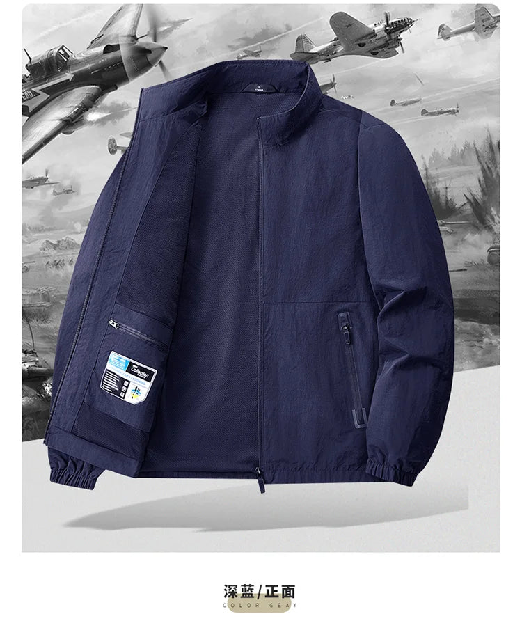 8XL Men Outdoor Jacket Autumn Winter Jacket Hiking Camping Windbreaker Plus Size Spring Oversized Outwear Hooded Coat