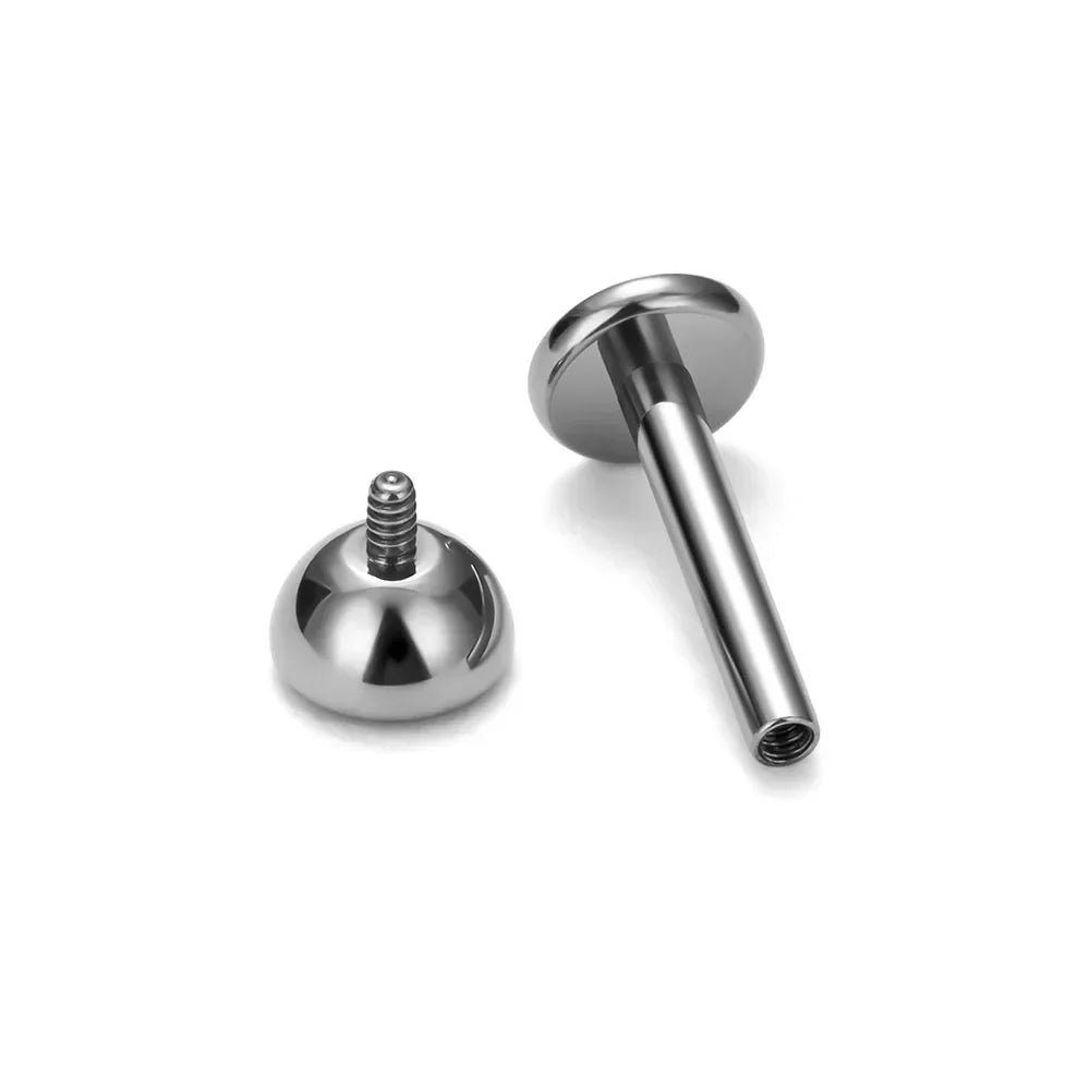 10/50PCS G23 Titanium Internal Thread Cup Shaped Ear Cartilage Nail Simple And Fashionable Perforated Jewelry Ear Nail Lip Nail