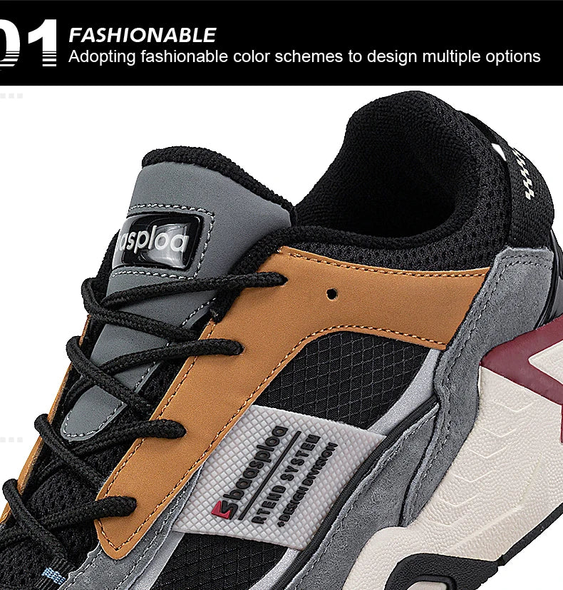 New Men's Shoes Outdoors Walking Sneakers Waterproof Shoes Comfort Tenis for Men Non-Slip