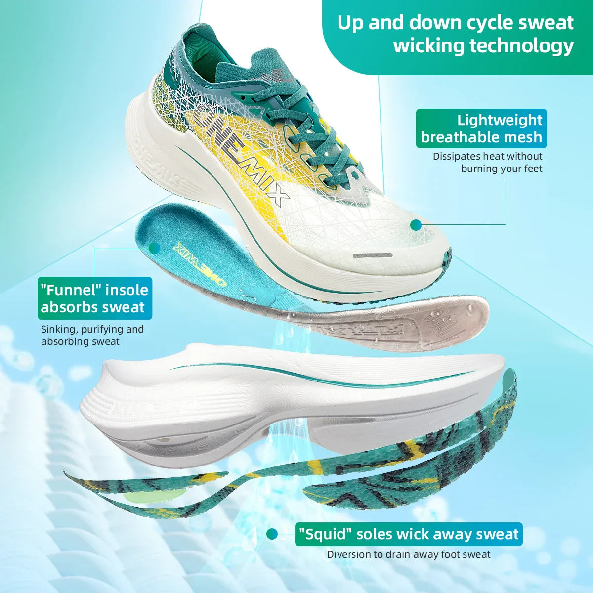 Carbon Plate Running Shoes Shock Absorption Ultra-light Sports Shoes