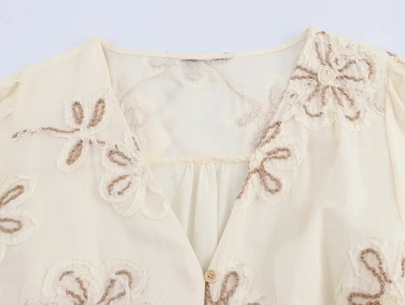 Flower Embroidered Mini Dress Women Tassel Pleated Short Dresses for Woman Summer Beach Women's Dress Boho Dress Woman