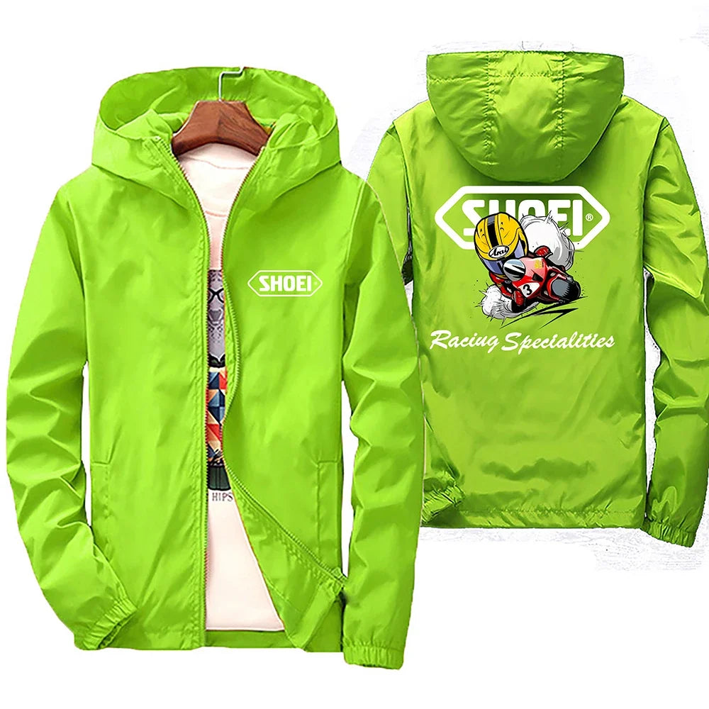 2025 New high-quality men's windproof jacket, large waterproof jacket with mountain and bicycle hood, for spring and autumn