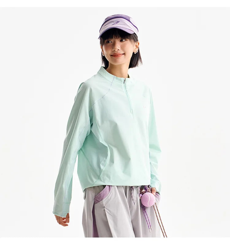 Man Quick-Dry Long Sleeve Shirt - Breathable, Anti-Odor, UPF Sun Protection with Raglan Sleeve Unisex Outdoor Jacket