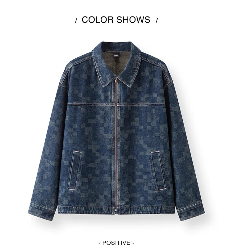 Jacket Men Vintage Denim Jacket Clothes 2025 New Spring Top Fashionable Trendy Versatile Denim Jacket