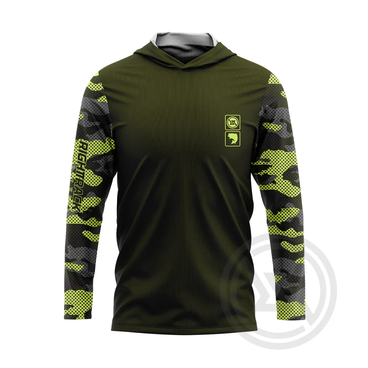 RT Camo Hoody Fishing Shirts Summer Outdoor Long Sleeve Mesh UPF Sunscreen Gear Angling Clothing