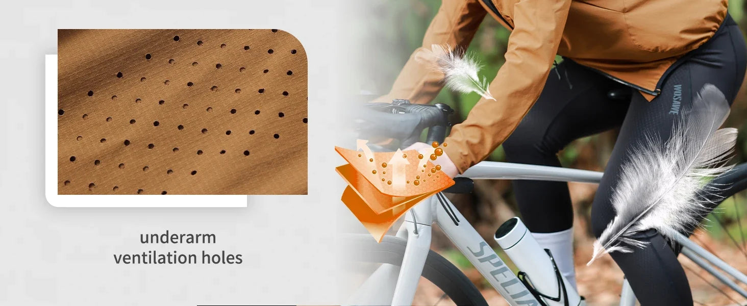 Summer Bike Jacket Water-repellent Cycling Jacket Outdoor Hiking Fishing Sportswear Long Jersey YKK Zip