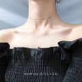 Trendy Tiny Simple Bead Necklace Pendant New Sale 100% 925 Sterling Silver Round Jewelry For Women & Girls Party Gift