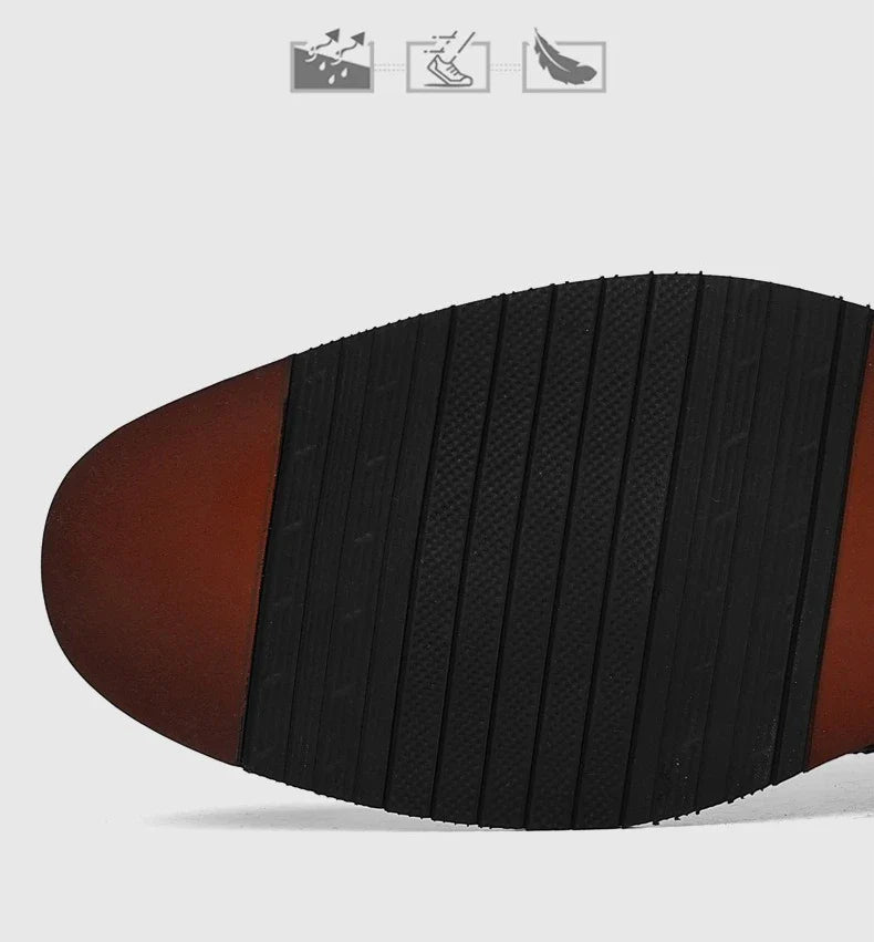 2026 New Brocker-carved Derby Men's Shoes Spring Summer New Business Formal Casual Shoes Male Fashion Big Size Leather Shoe Man