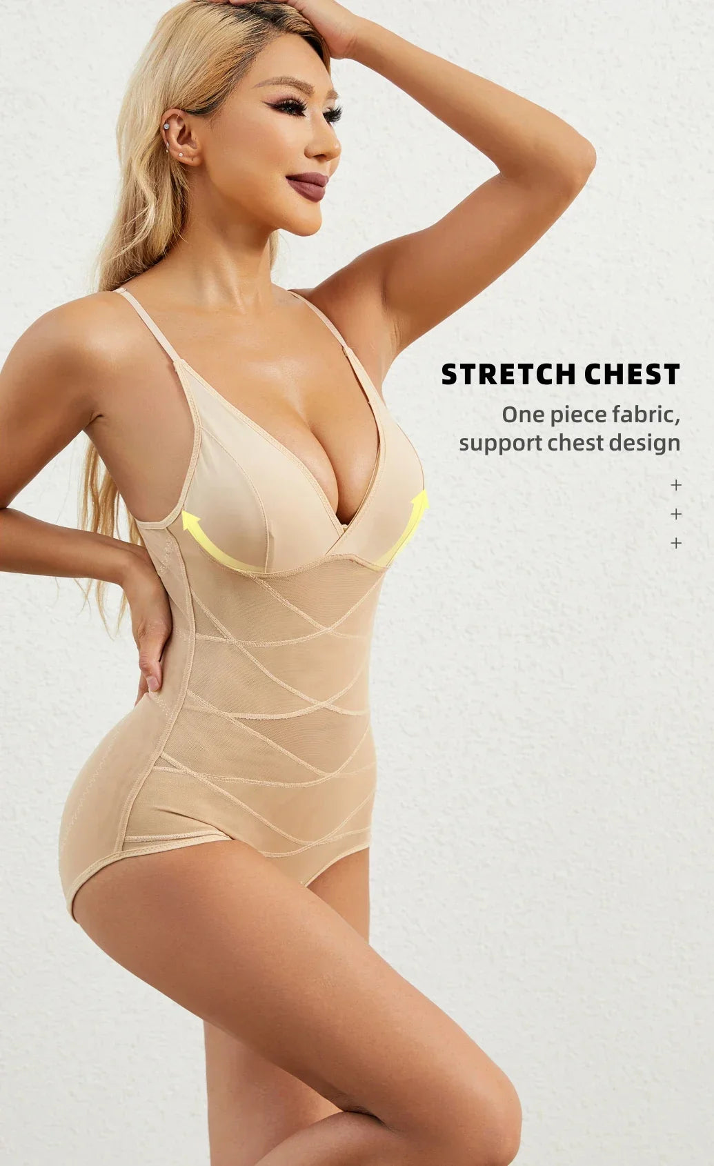 YBFDO Bodysuit Shapewear Women Full Body Shaper Tummy Control Hip Butt Lifter Corset Camisole Slimming Waist Trainer Underwear
